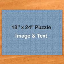 18x24英寸个性拼图 定制照片和文字 500块 (横式)