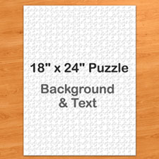 18x24英寸个性拼图 定制底色和文字 500块 (竖式)
