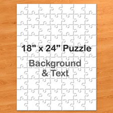 18x24英寸个性拼图 定制底色和文字 70块 (竖式)