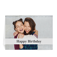 经典白色随心款生日卡 个性贺卡