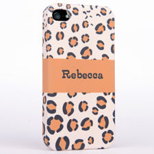 Personalized Leopard Pattern iPhone 4 iPhone Case