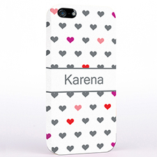 Personalized Colorful Small Hearts iPhone Case