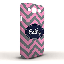 Design Your Own Grey & Carol Chevron Samsung Phone Case Cover