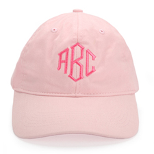 刺绣粉红色棒球帽