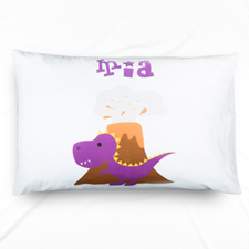 定制紫色恐龙设计枕头