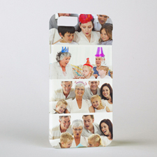 Personalized Printed White Four Collage Photo Personalized iPhone 6 + Case Case Cover