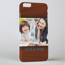 Framed In Wood Personalized Photo iPhone 6+ Mobile Case