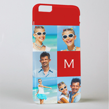 Red Five Collage Photo Initial Personalized iPhone 6 + Phone Case