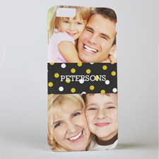 Gold Dots Personalized Photo iPhone 6+ Phone Case