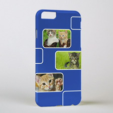 Blue Three Collage Photo Personalized iPhone 6 Case