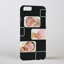 Black Three Collage Photo Personalized iPhone 6 Case