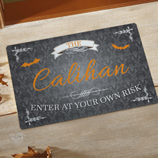 Enter At Your Own Risk Personalized Doormat