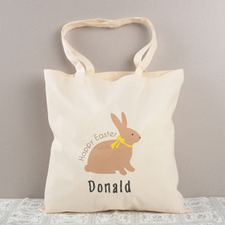 Happy Easter Personalized Cotton Tote
