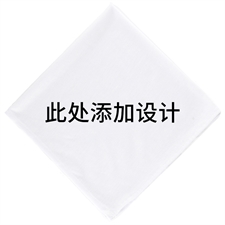 定制35.6cm×35.6cm全彩印刷带文字的头巾手帕