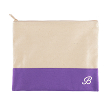 定制刺绣化妆包，紫色