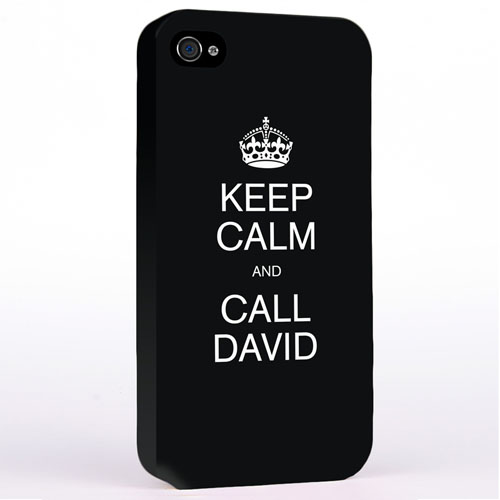 Personalized Black Keep Calm Hard Case Cover