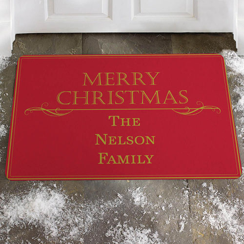 Create Your Own Family Shine, Merry Christmas Door Mat