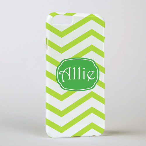 Lime Chevron Personalized iPhone 6 Case