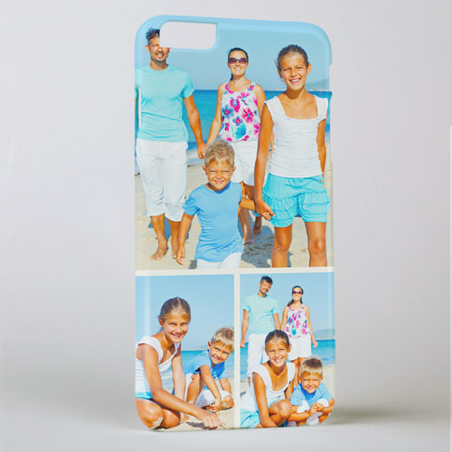 Khaki Three Collage Photo Personalized iPhone 6+ Case