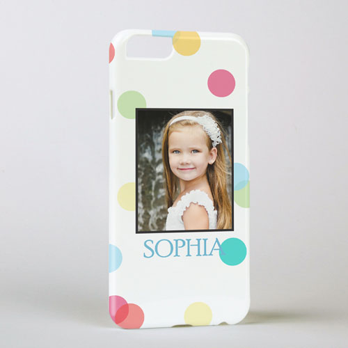 Colorful Dots Personalized Photo iPhone 6 Case