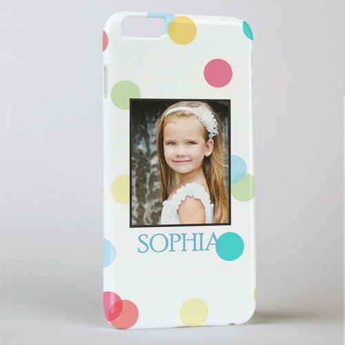 Colorful Dots Personalized Photo iPhone 6 + Case