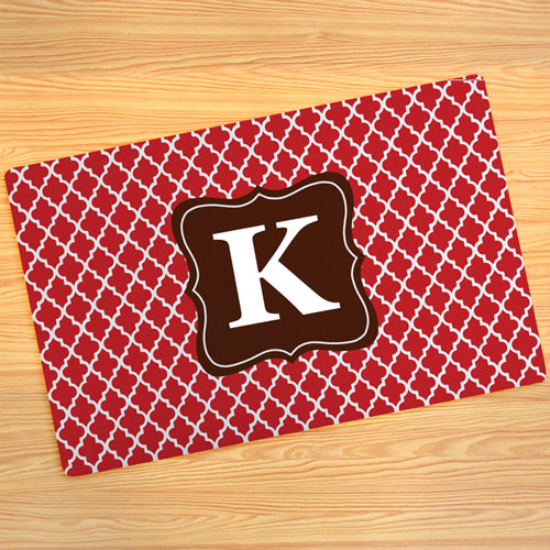 Red Clover Personalized Doormat 17X27