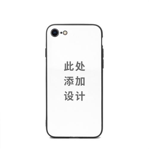 手机壳DIY 亮光表面定制 iPhone 7/8手机壳（黑框）