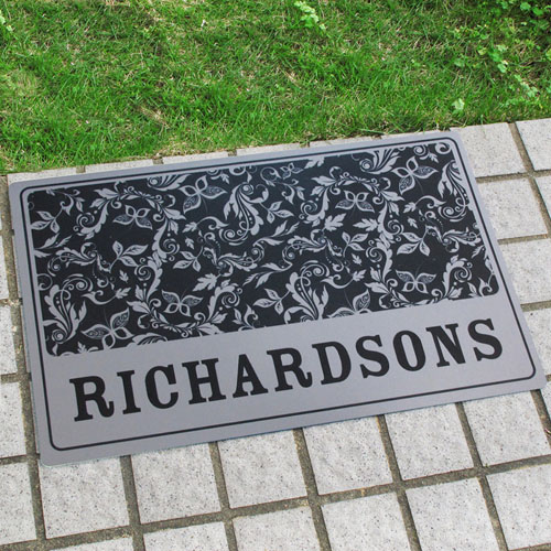 Create Your Own Personalized Name And Initial Door Mat