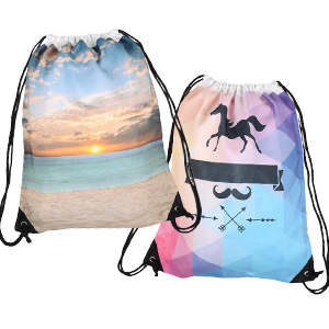 Full Color Print Drawstring Backpack
